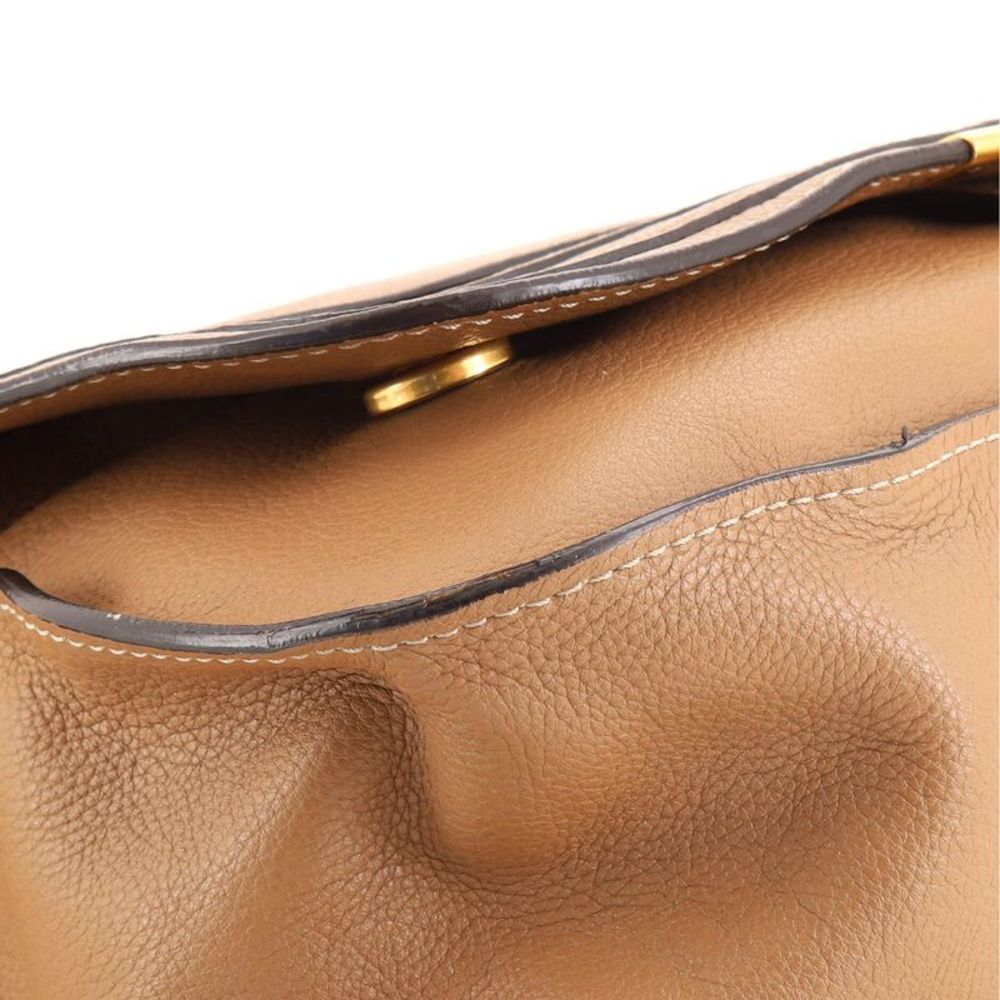 Chloe Marcie Top Handle Bag Leather Medium Brown - Picture 6 of 7